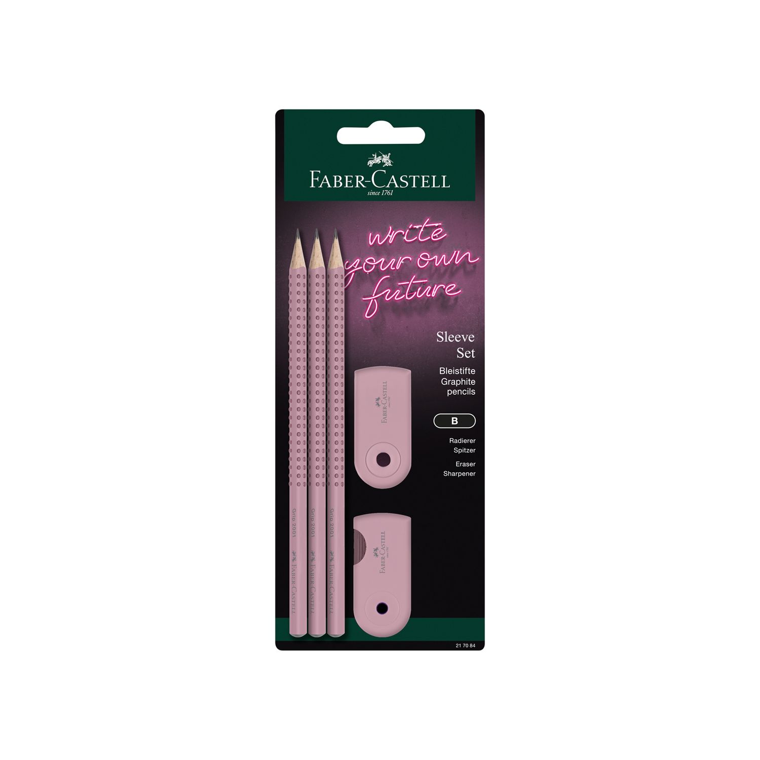 Lapiz Faber Castell Set Sleeve Rose Shadows 5 Piezas Blister