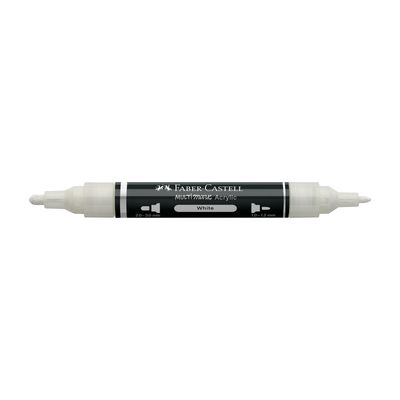 Marcador Acrilico Faber Castell Multimark Blanco