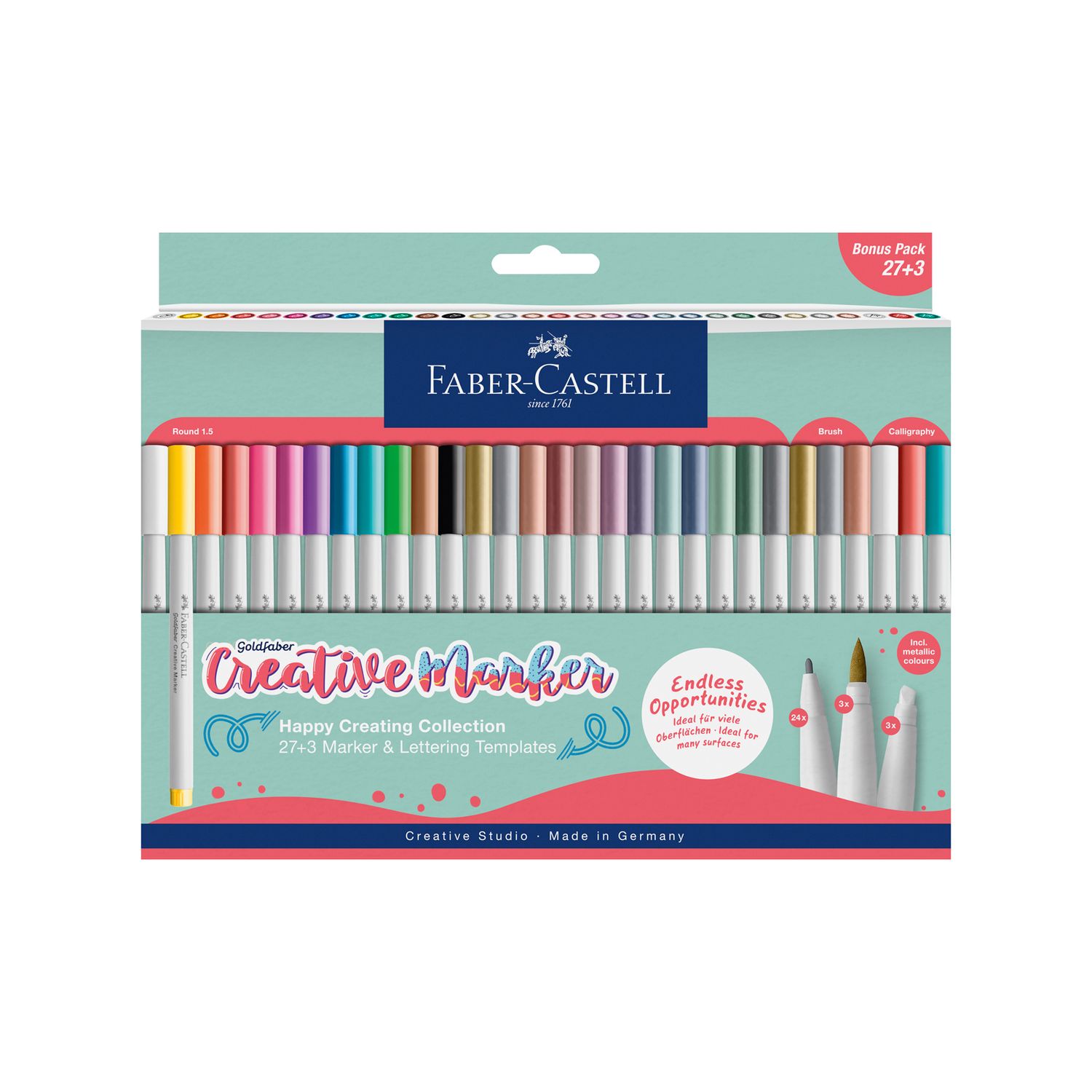 Marcador Faber Castell Goldfaber Creative 30 Colores