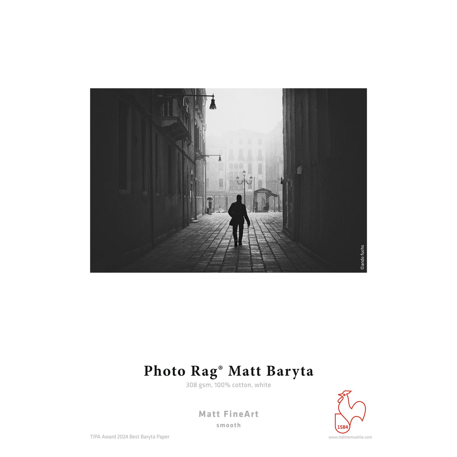 Papel fotografico Hahnemuhle Photo Rag Matt Baryta, A4