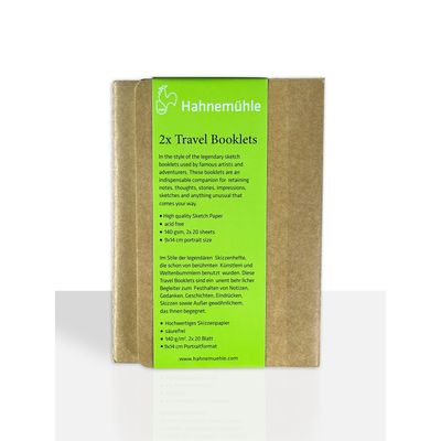 Cuaderno Hahnemuhle Travel Booklet 9 x 14 cm, 2pk