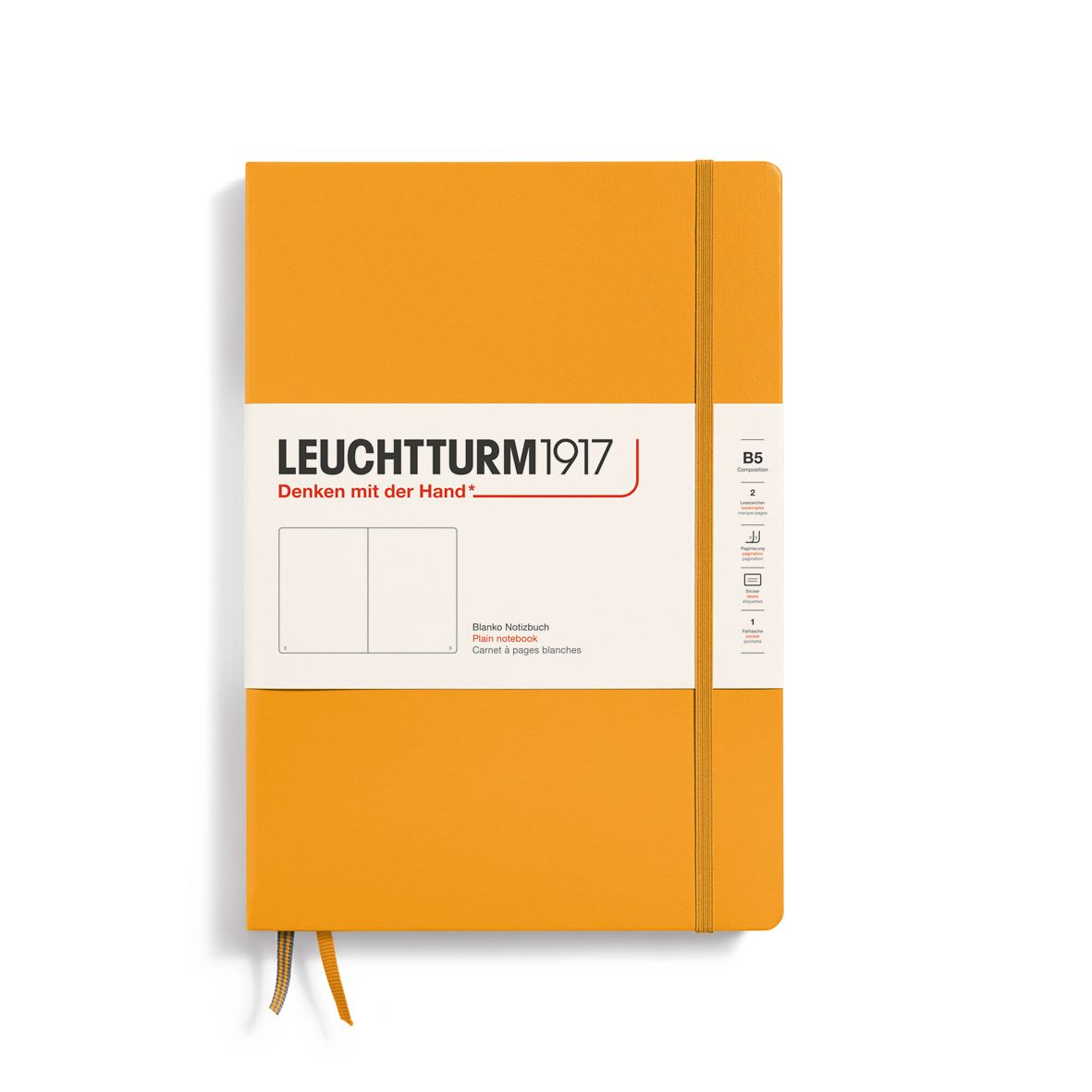 Cuaderno Leuchtturm1917 Composition B5 Tapa Dura, Rising Sun, blanco