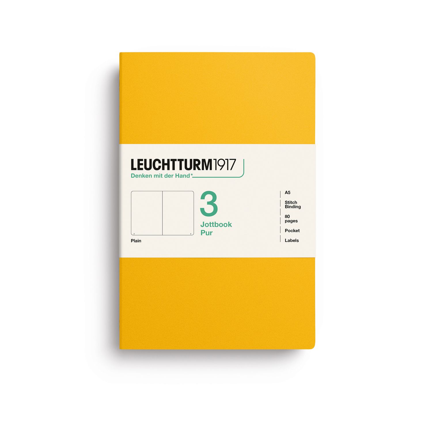 Cuaderno Leuchtturm1917 Jottbook Pur A5 Sunflower, plain