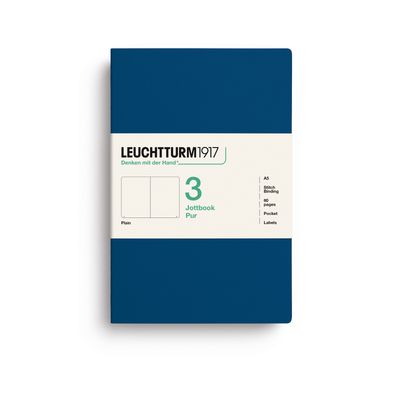 Cuaderno Leuchtturm1917 Jottbook Pur A5 Indigo, plain