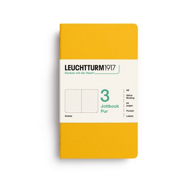 Cuaderno Leuchtturm1917 Jottbook Pur A6 Sunflower, puntos