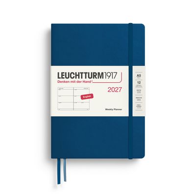 Agenda 2027 Leuchtturm1917 Weekly Planner A5, Indigo