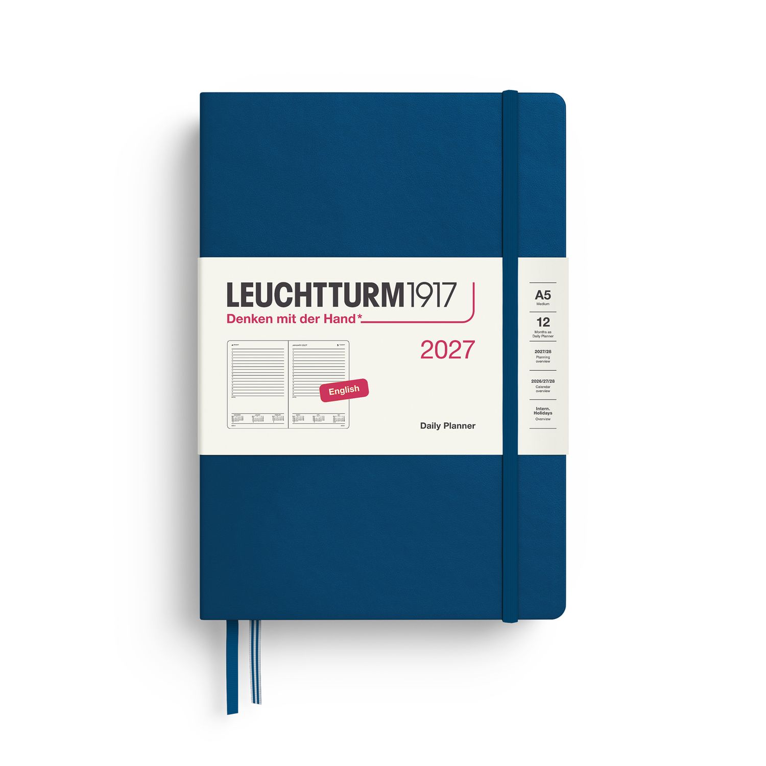 Agenda 2027 Leuchtturm1917  Daily Planner, Indigo