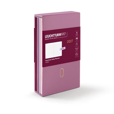 Agenda 2027 Leuchtturm1917 Quarterly Planner, Shades of Rose