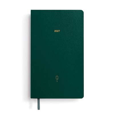 Agenda 2027 Leuchtturm1917 Quarterly Planner, Shades of Green