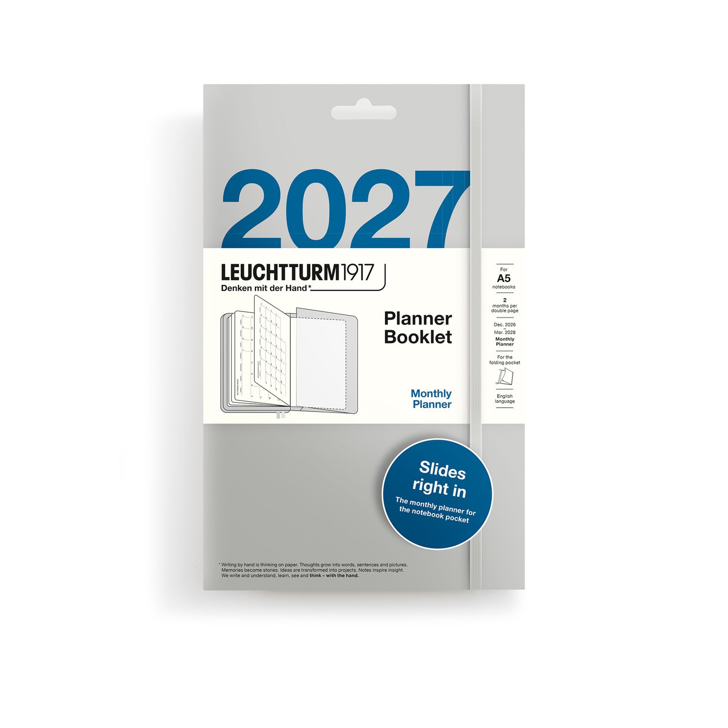 Agenda 2027 Leuchtturm1917 Monthly Planner Booklet, A5