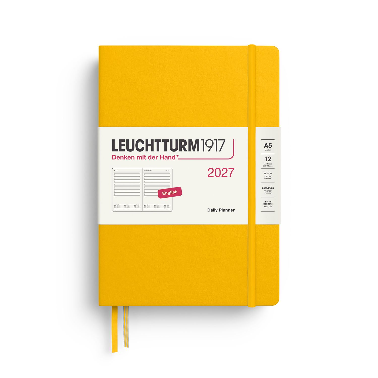 Agenda 2027 Leuchtturm1917  Daily Planner, Sunflower