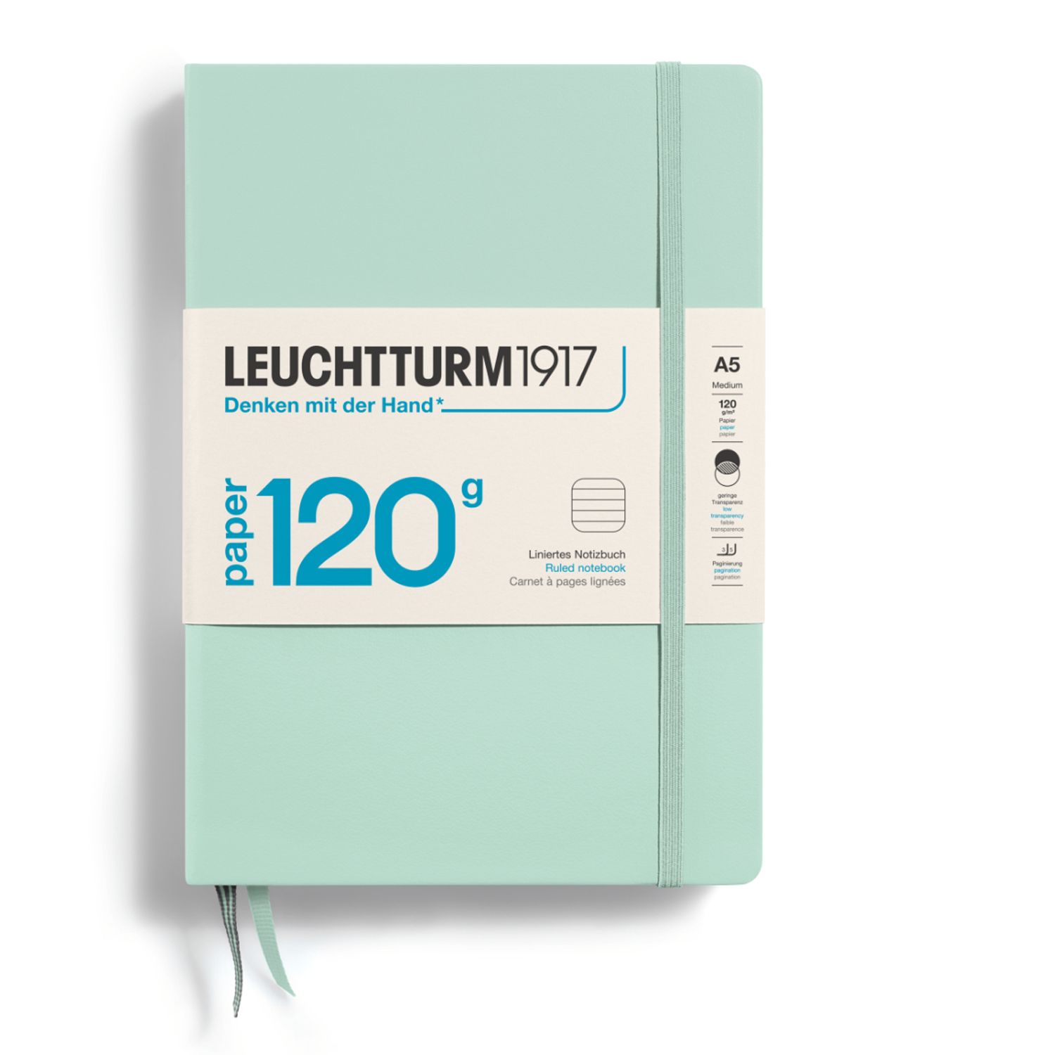 Cuaderno Leuchtturm1917 Edition 120G A5, Mint Green, Rayas