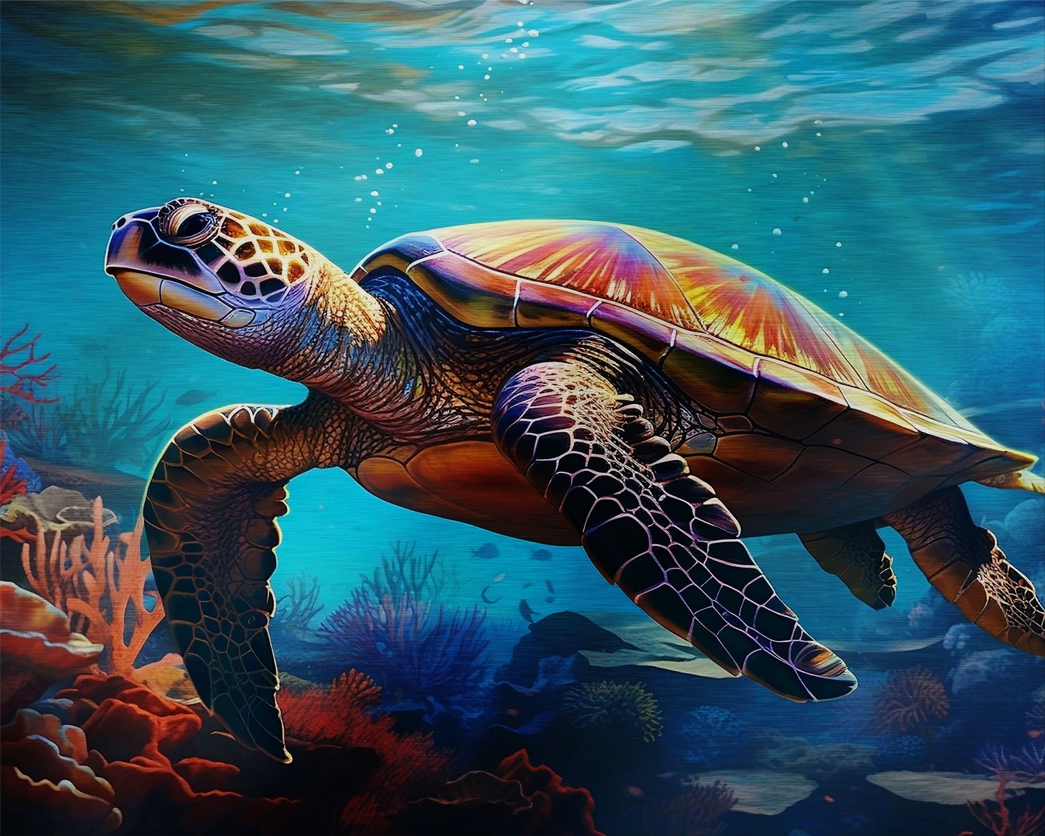 sea turtle in the ocean