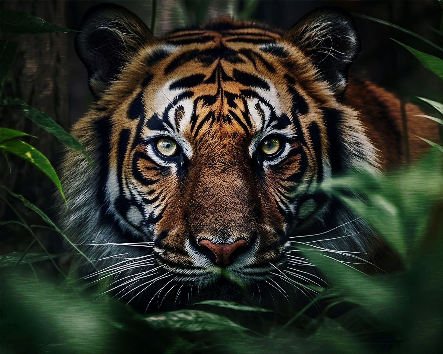 tiger in the jungle