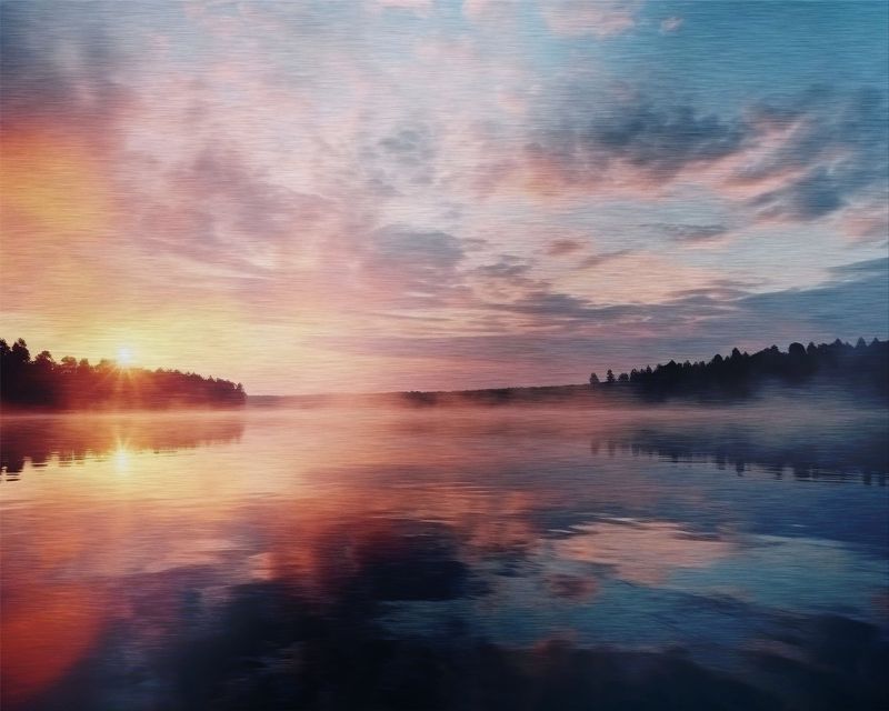 sunrise over water