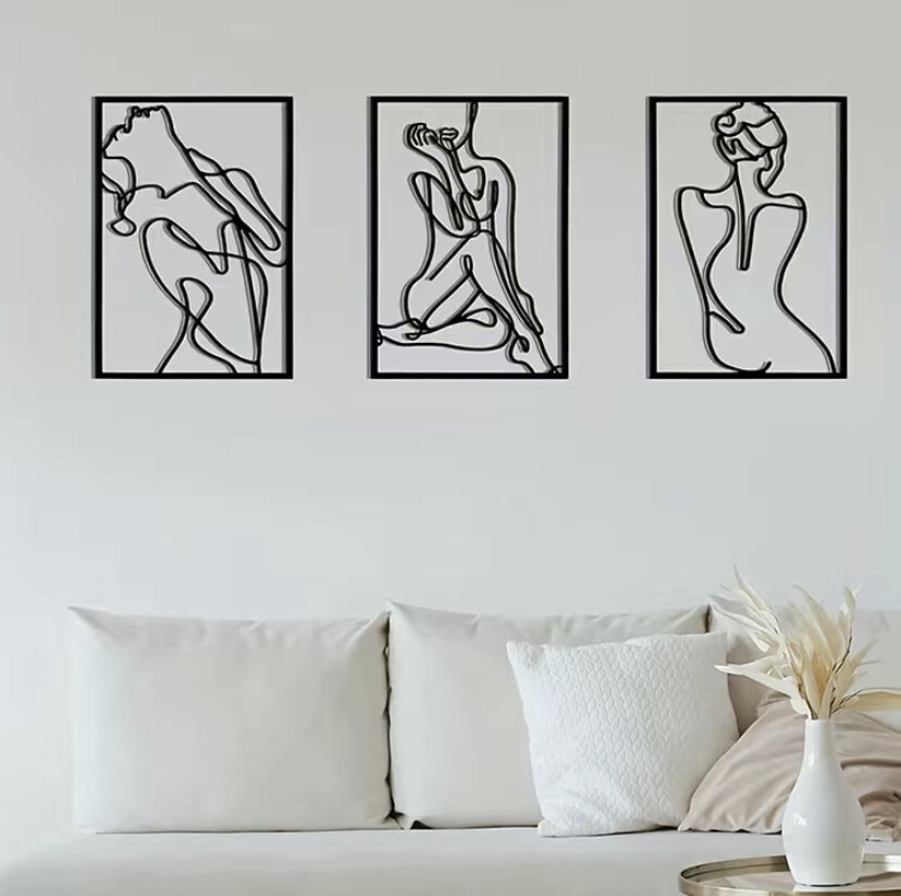 3pcs, Minimalist Abstract  Wall Art