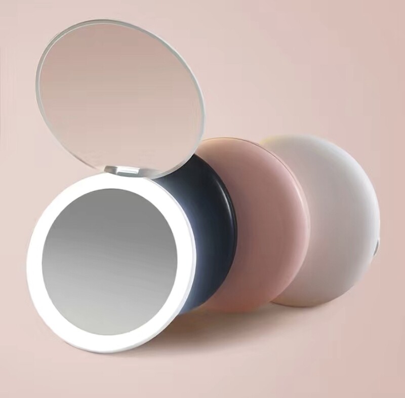 Pink LED Makeup Mirror