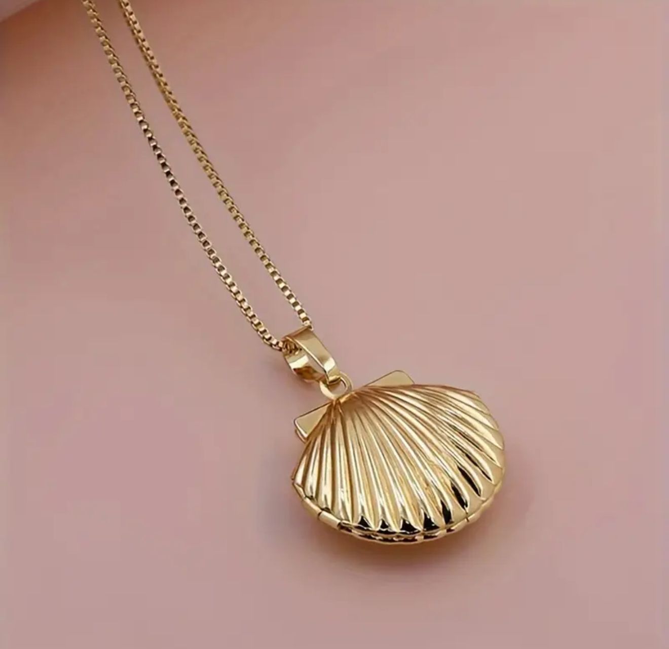 Golden Secret Lockets — A Chic Fusion of Boho Charm and Contemporary Grace. Featuring Heart and Seashell Designs with Hidden Openings, These Iron Pendants Offer a Timeless Statement of Sentiment Golden Secret Lockets — A Chic Fusion of Boho Charm and Contemporary Grace. Featuring Heart and Seashell Designs with Hidden Openings, These Iron Pendants Offer a Timeless Statement of Sentiment