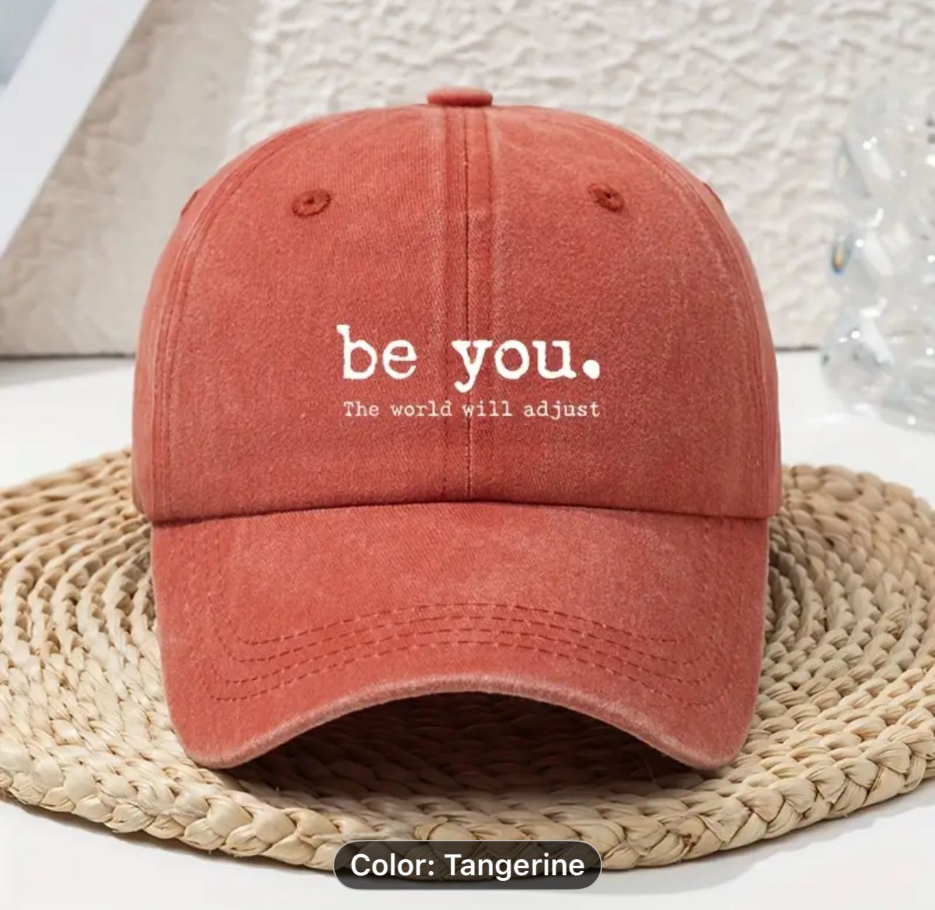 Be You Cap Crafted from soft, retro-washed finish