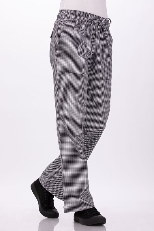 WOMENS CHEF PANTS - SMALL CHECK
