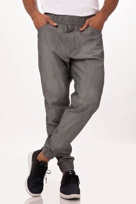 JOGGER 257 CHEF PANTS- BLACK WHITE STRIPE