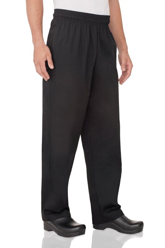 ESSENTIAL BAGGY CHEF PANTS- BLACK