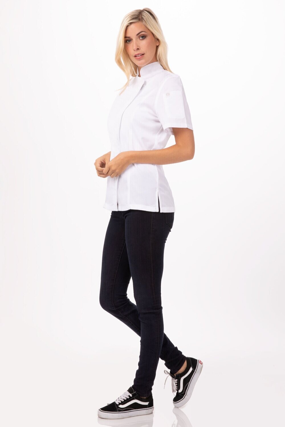 WOMENS SPRINGFIELD CHEF JACKET, Colour: White, Size Womens: XS