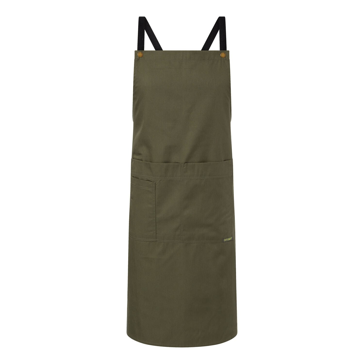 FULL BIB APRON WITH POCKETS, Choose your Colour: Olive