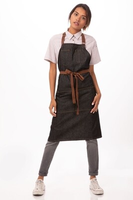 MEMPHIS BIB APRON - BLACK