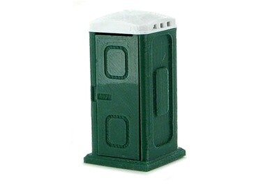 Porta-Potty w/Opening Door - Green &amp; White