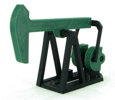 Oil Field Pumpjack - Nodding Donkey Kit - Green