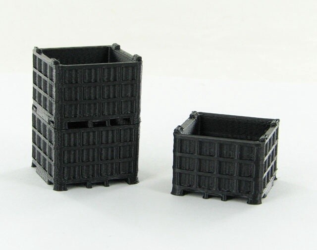 Plastic Bin Pallet - 3 Pack - Black