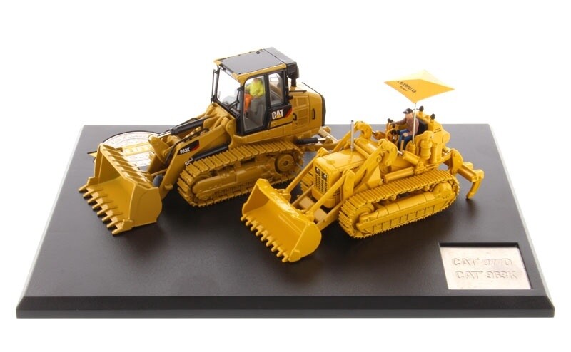 Caterpillar 977D &amp; 963K Track Loaders on Plaque