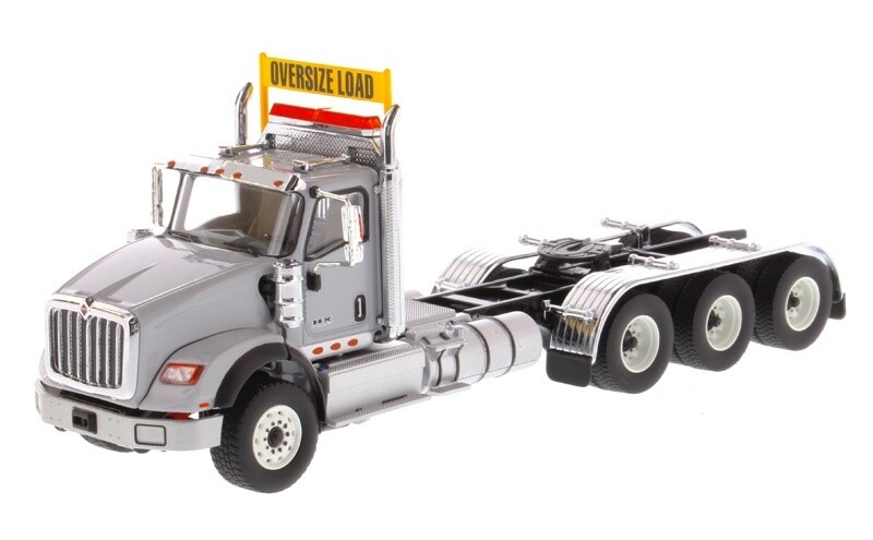 International HX620 Three Axle Tractor - Cab Only - Gray