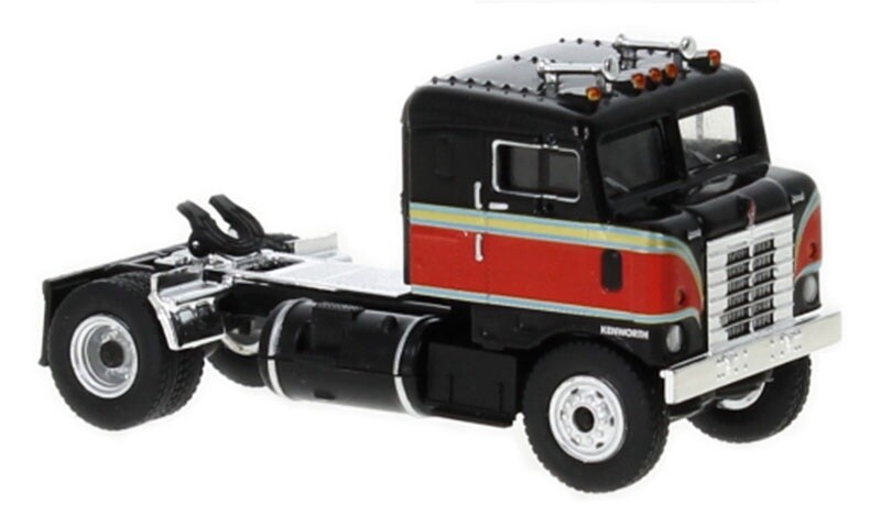Kenworth Bullnose Tractor - Black/Red - 1:87