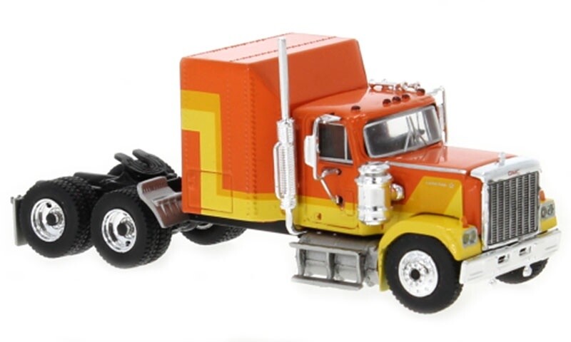 GMC General Tractor - 1980 - Orange/Yellow - 1:87