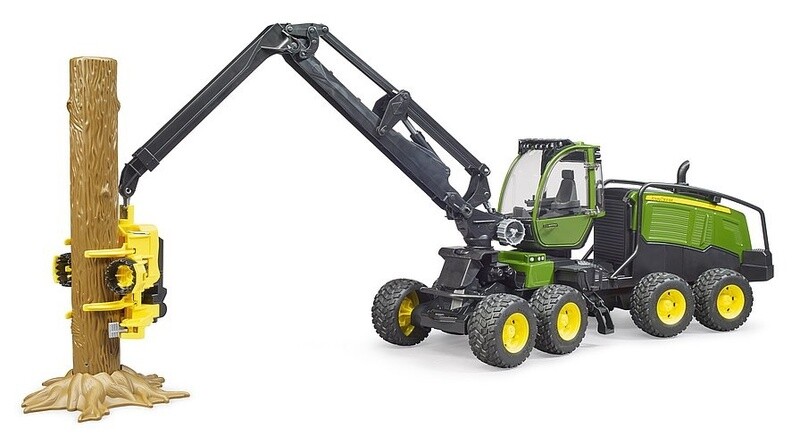 John Deere 1270G Harvester w/Logs - 1:16