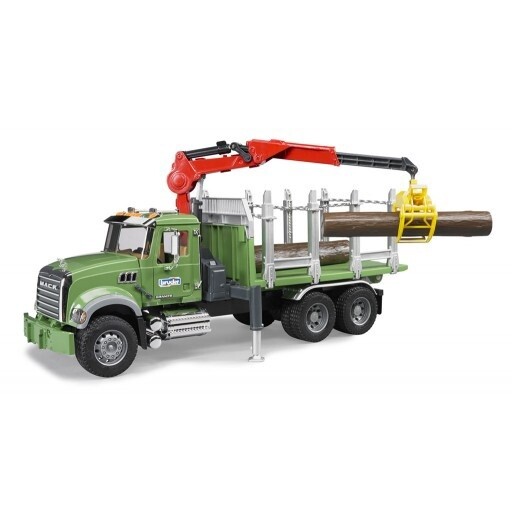 Mack GraniteTimber Truck w/Crane/Logs - 1:16