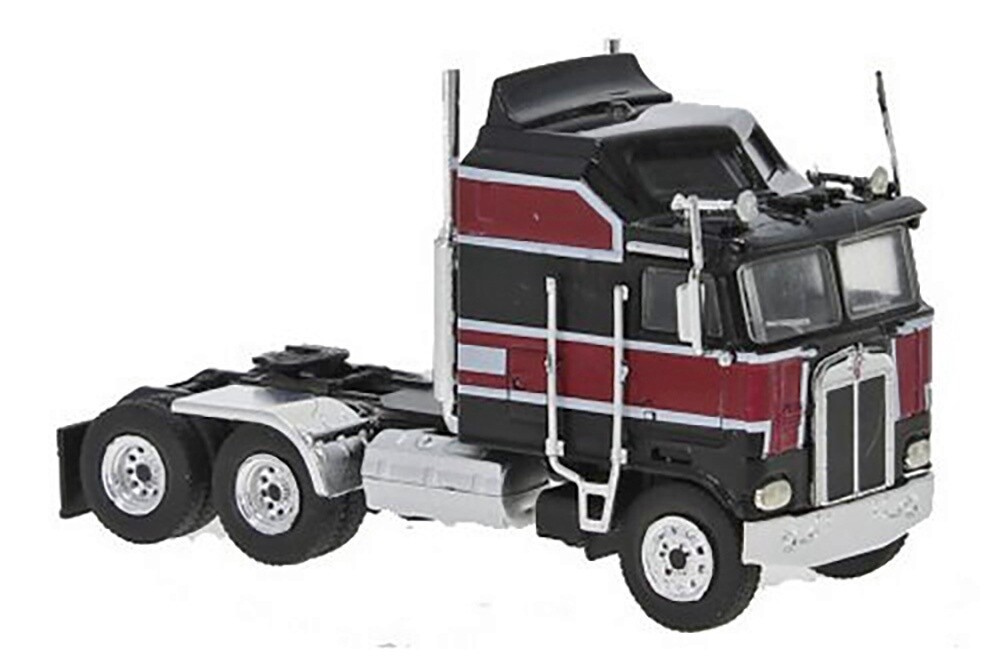 Kenworth K100 Aerodyne Tractor - Black/Red - 1:87