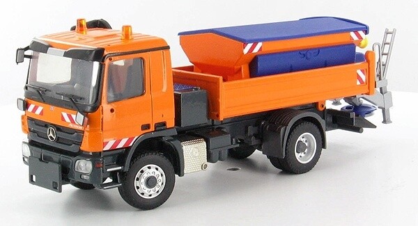 Mercedes Actros 2-Axle Dump w/Plow &amp; Salt Spreader - Schmidt