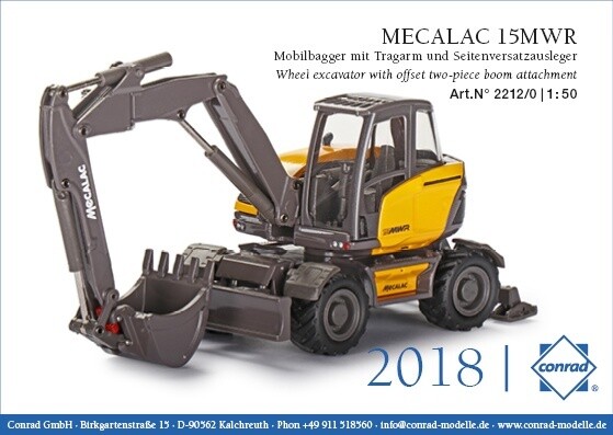 Mecalac 15 MWR Wheeled Excavator w/Offset Two Piece Boom
