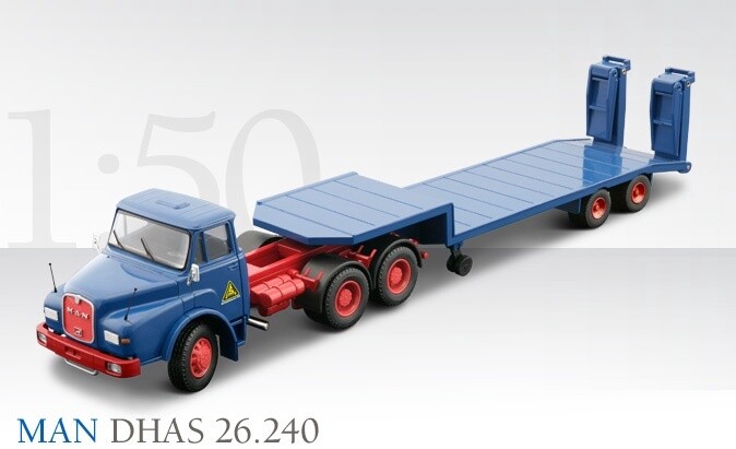 MAN DHAS 26.240 3-Axle Truck w/Lowloader - Schmidtbauer