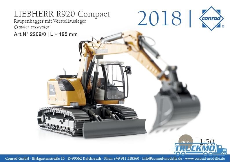 Liebherr R920 Compact Crawler Excavator - Two Piece Boom