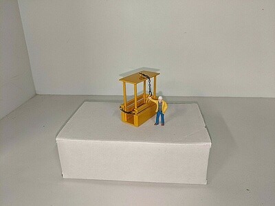 Single Man Lift Cage - Liebherr Yellow