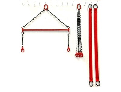 Lifting Chain Set w/Spreader Bar - Manitowoc Red
