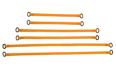 Lifting Straps (Set of 6) - DOT Orange