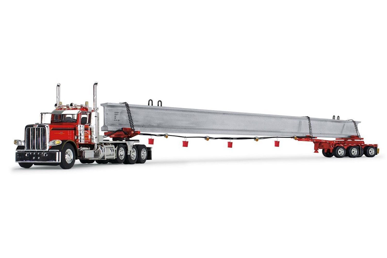 Peterbilt 359 w/Hydra Steer Trailer &amp; Bridge Beam - Lefebvre - 1:64