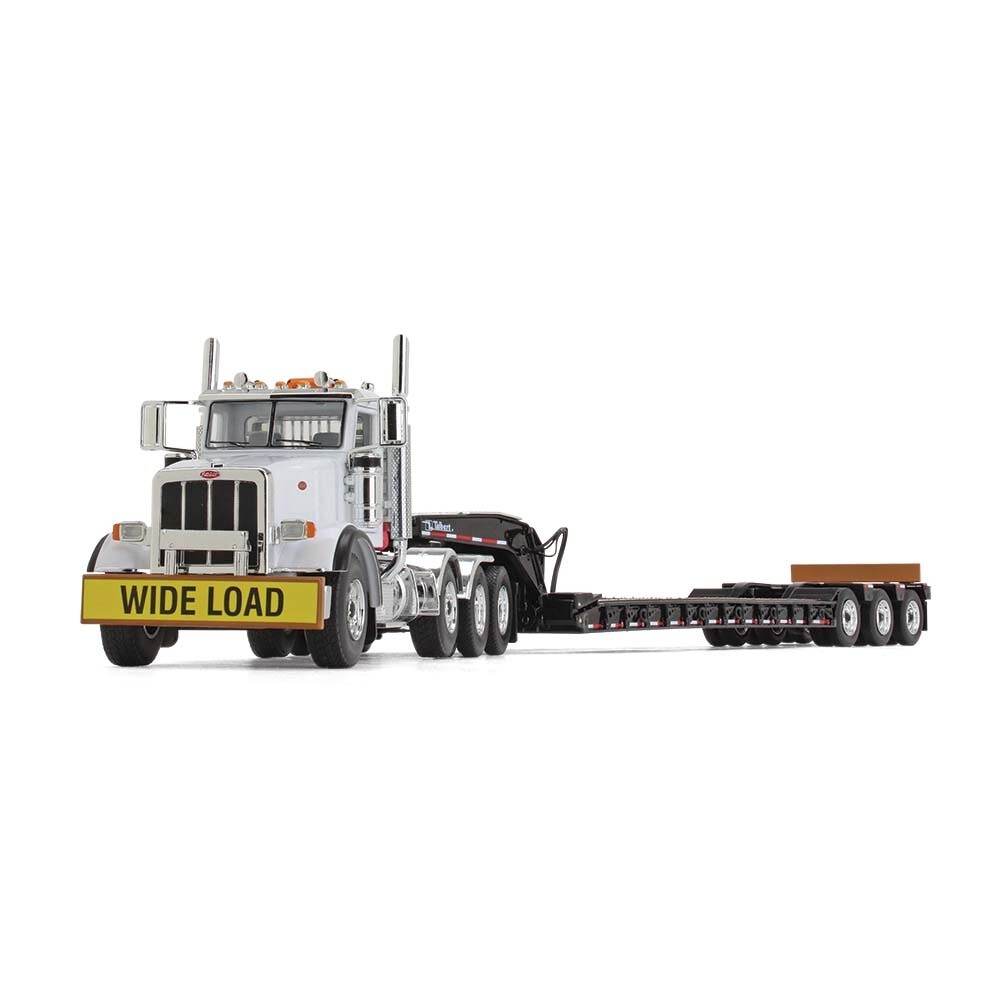 Peterbilt 367 TriAxle Tractor w/Lowboy White