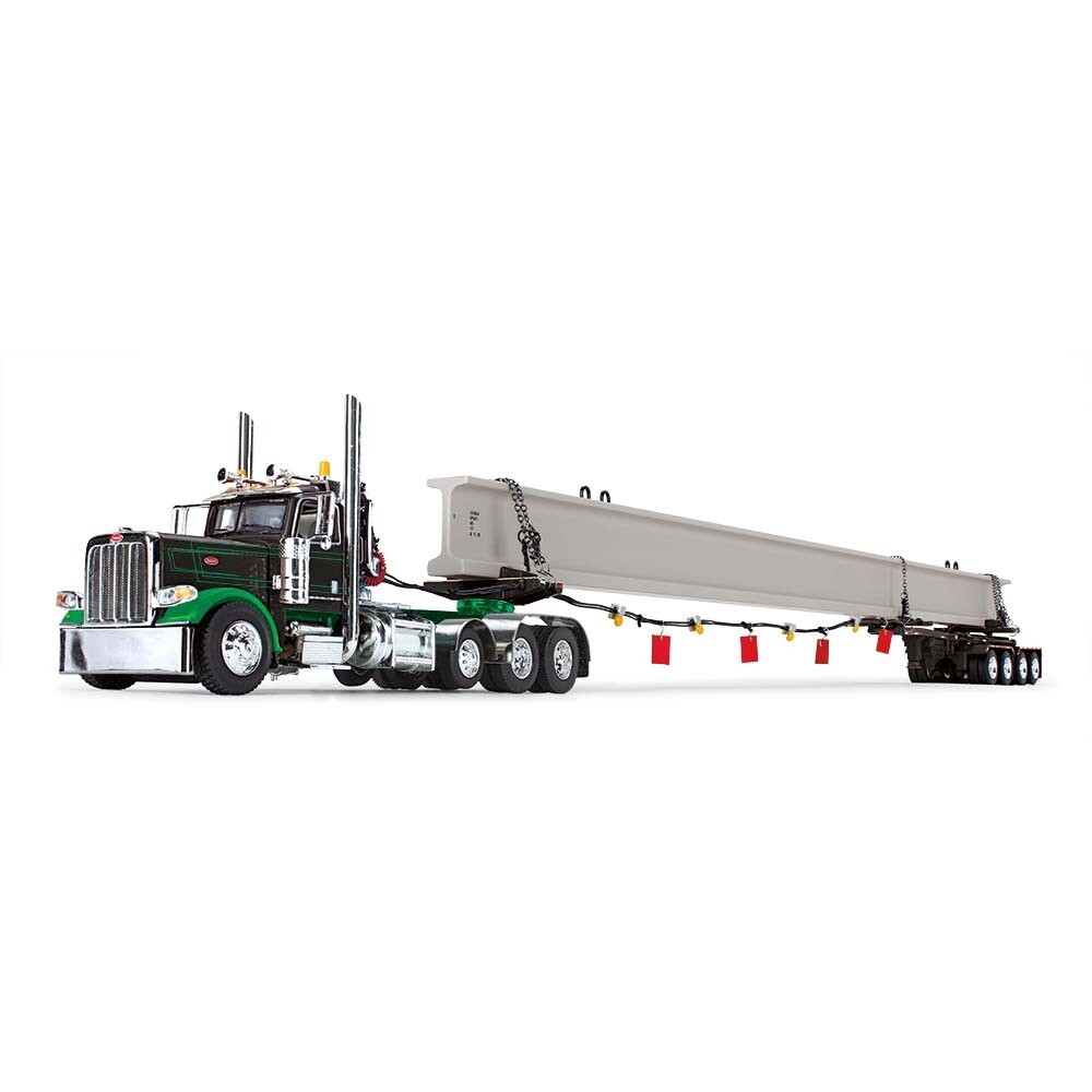 Peterbilt 389 w/Day Cab &amp; ERMC 4-Axle w/Bridge Beam - 1:64