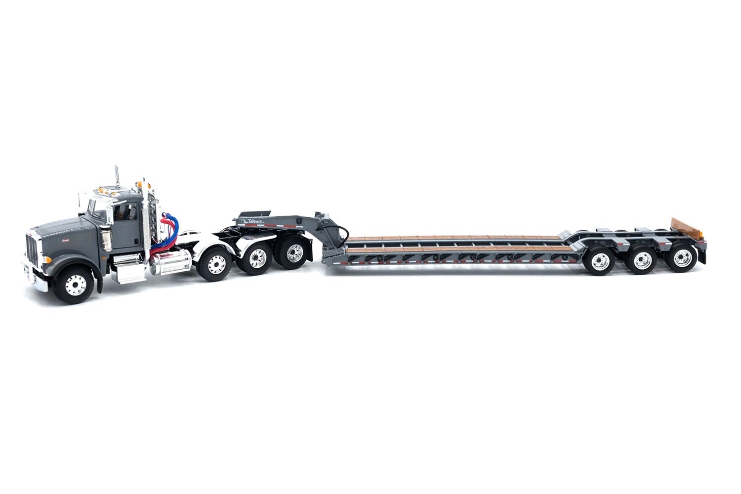 Peterbilt 367 w/Talbert Lowboy - Gray